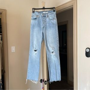 Levi’s Ribcage Straight Ankle Jeans Fall Trip size 24